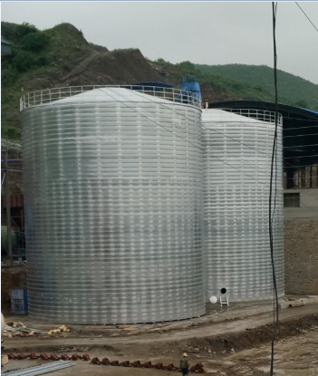 黄流镇粮食钢板仓的安装全过程不用热焊接